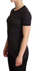 Load image into Gallery viewer, Dolce & Gabbana Black Polka Dot Short Sleeve Crewneck Top
