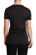 Load image into Gallery viewer, Dolce & Gabbana Black Polka Dot Short Sleeve Crewneck Top
