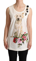 Load image into Gallery viewer, Dolce & Gabbana Chic floral sleeveless tank for dogs
