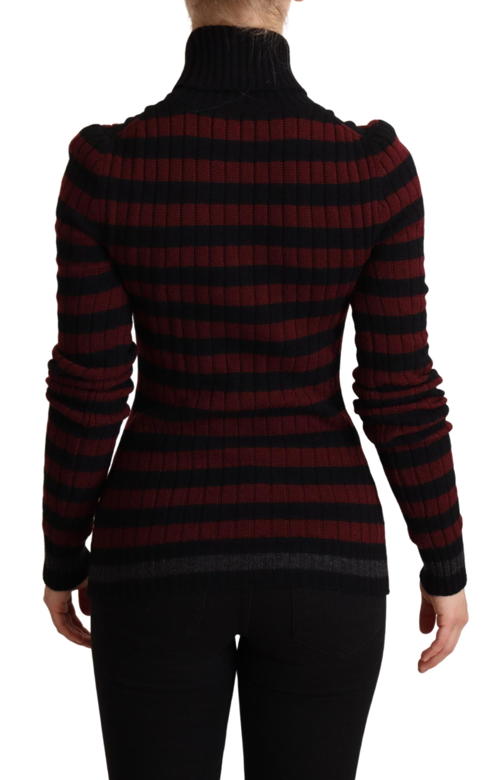 Dolce &amp; Gabbana Chic striped wool and cashmere sweater