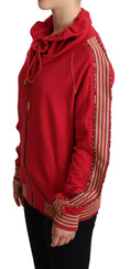 Load image into Gallery viewer, John Galliano Bright red jacket with hood and zip made of cotton
