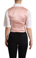 Load image into Gallery viewer, Dolce & Gabbana Elegant pink metallic shine vest
