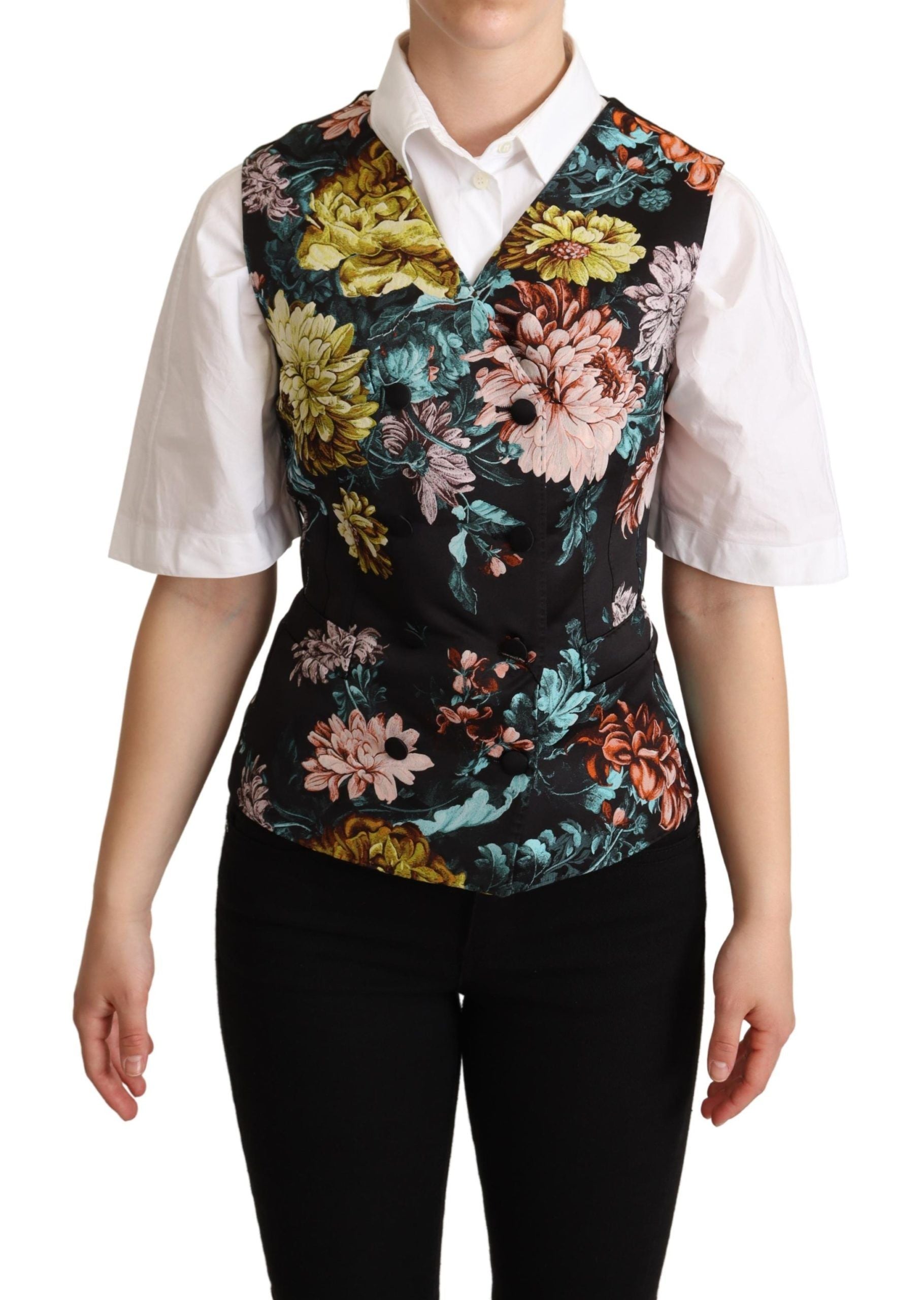 Dolce &amp; Gabbana Exquisite floral jacquard vest