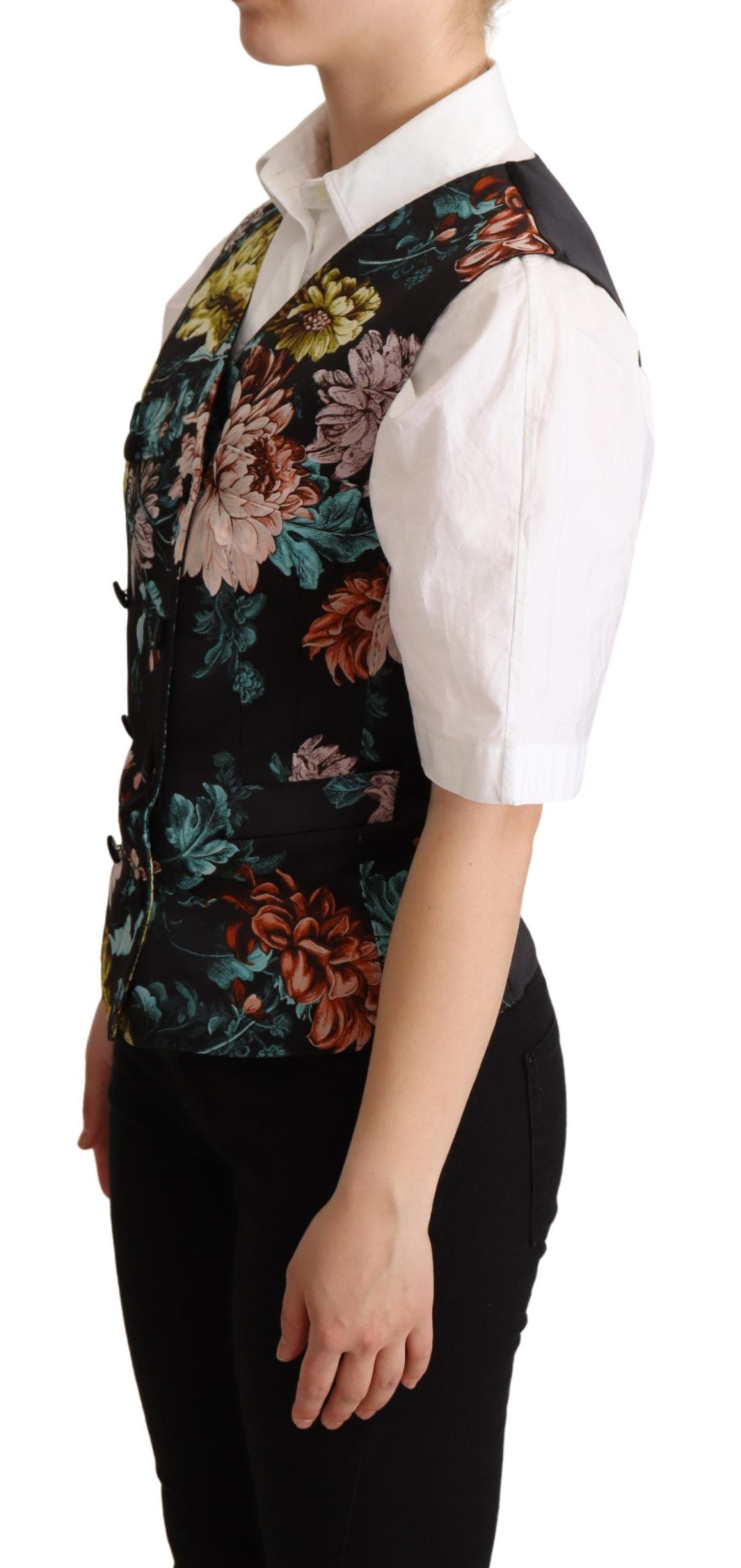 Dolce &amp; Gabbana Exquisite floral jacquard vest