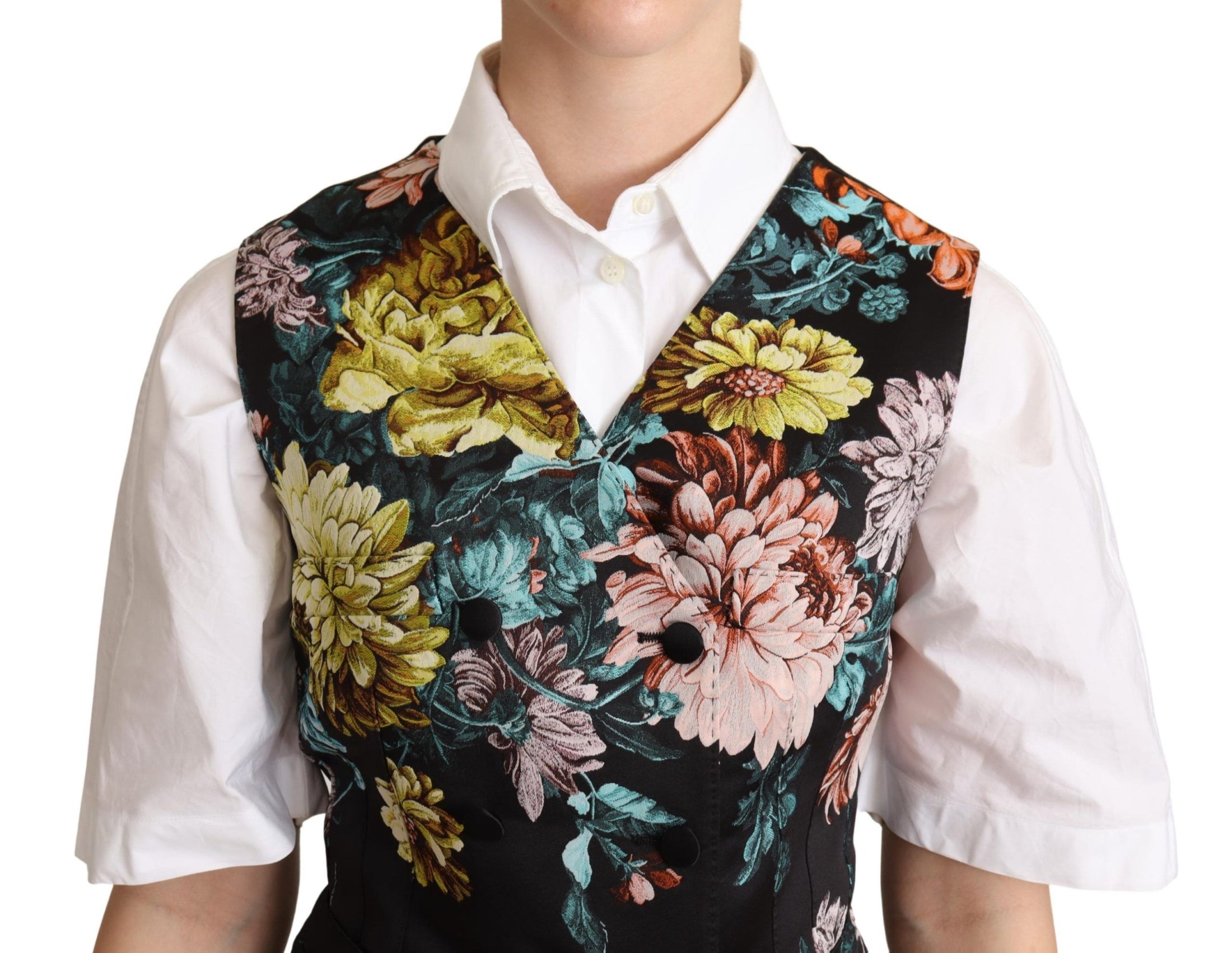 Dolce &amp; Gabbana Exquisite floral jacquard vest