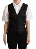 Load image into Gallery viewer, Dolce & Gabbana Elegant black silk blend vest
