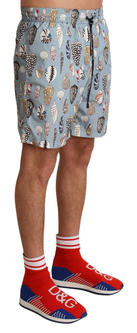 Dolce &amp; Gabbana Elegant swimming trunks with a seashell print