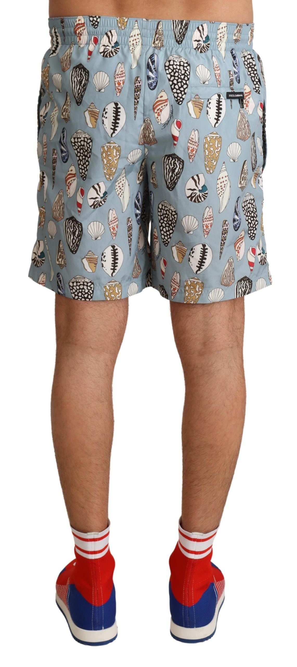 Dolce &amp; Gabbana Elegant swimming trunks with a seashell print