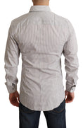 Load image into Gallery viewer, Dolce & Gabbana Elegant Gray Striped Slim Fit Shirt
