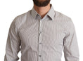 Load image into Gallery viewer, Dolce & Gabbana Elegant Gray Striped Slim Fit Shirt
