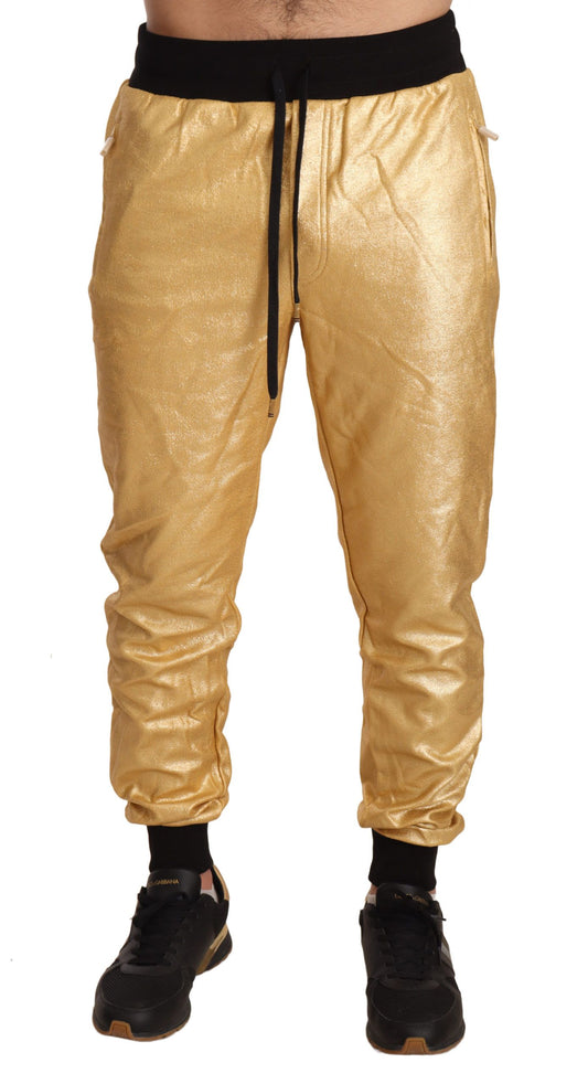 Dolce &amp; Gabbana Gold Year of the Pig Sweatpants