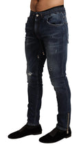 Load image into Gallery viewer, Dolce & Gabbana Elegant dark blue skinny jeans
