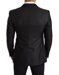 Load image into Gallery viewer, Dolce & Gabbana Elegant Black Metallic Slim Fit Blazer Jacket
