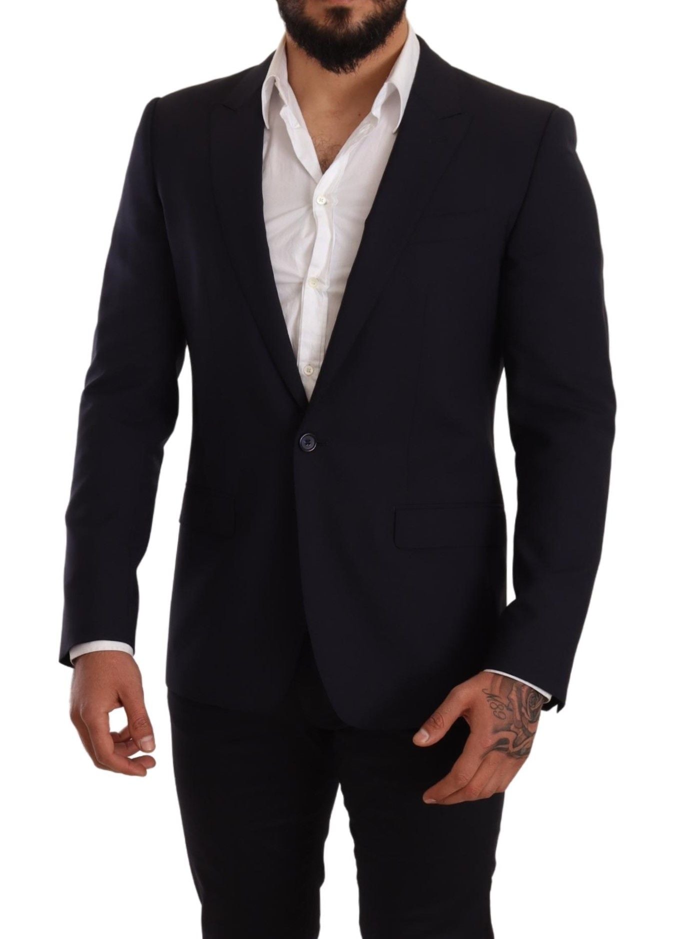 Dolce & Gabbana Eleganter marineblauer Martini-Blazer von renommierten Schneidern