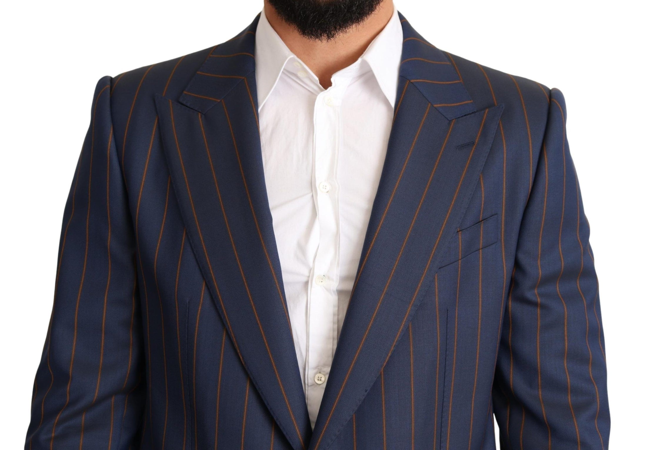 Dolce &amp; Gabbana Elegant, slim-fit blazer in striped wool