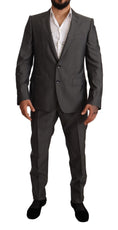 Load image into Gallery viewer, Dolce & Gabbana Elegant Martini slim-fit suit made of wool and silk
