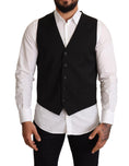 Load image into Gallery viewer, Dolce & Gabbana Elegant black waistcoat for formal occasions
