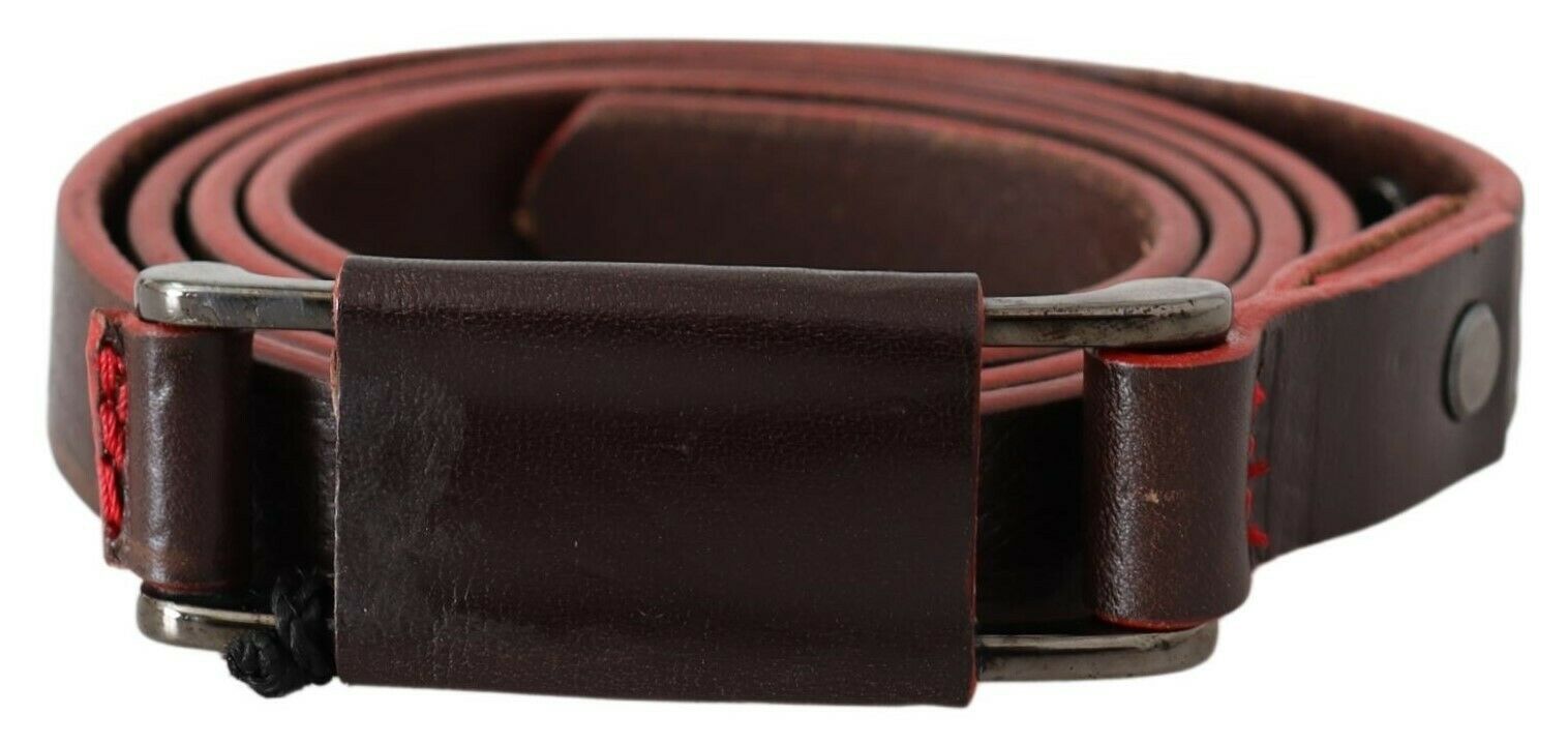 Costume National Elegant brown leather belt for fashion