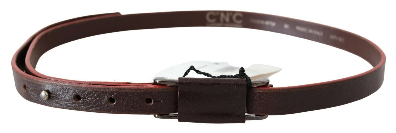 Costume National Elegant brown leather belt for fashion