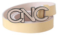 Load image into Gallery viewer, Costume National Chic beige logo leather belt
