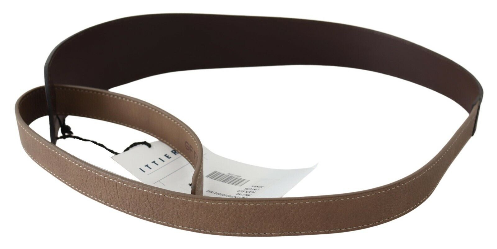 GF Ferre Elegant dark brown braided leather belt