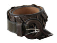 Load image into Gallery viewer, Ermanno Scervino Chic brown fringe leather fashion belt
