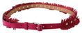 Load image into Gallery viewer, Ermanno Scervino Elegant maroon leather belt with double buckle
