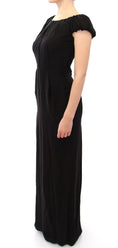 Load image into Gallery viewer, Dolce & Gabbana Elegant silk evening dress with short sleeves
