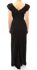 Load image into Gallery viewer, Dolce & Gabbana Elegant silk evening dress with short sleeves
