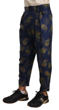 Load image into Gallery viewer, Dolce & Gabbana Exquisite silk trousers with a peacock pattern
