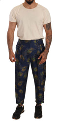 Load image into Gallery viewer, Dolce & Gabbana Exquisite silk trousers with a peacock pattern
