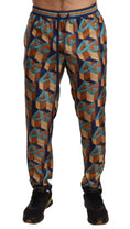 Load image into Gallery viewer, Dolce & Gabbana Elegant silk jogging pants with a vibrant print
