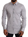 Load image into Gallery viewer, Dolce & Gabbana Elegant slim fit shirt made of striped cotton
