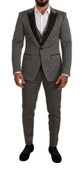 Load image into Gallery viewer, Dolce & Gabbana Elegant three-piece suit Martini Black Check
