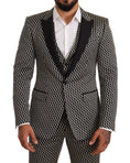 Load image into Gallery viewer, Dolce & Gabbana Elegant three-piece suit Martini Black Check
