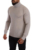 Load image into Gallery viewer, Dolce & Gabbana Elegant light blue cashmere turtleneck sweater
