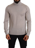 Load image into Gallery viewer, Dolce & Gabbana Elegant light blue cashmere turtleneck sweater
