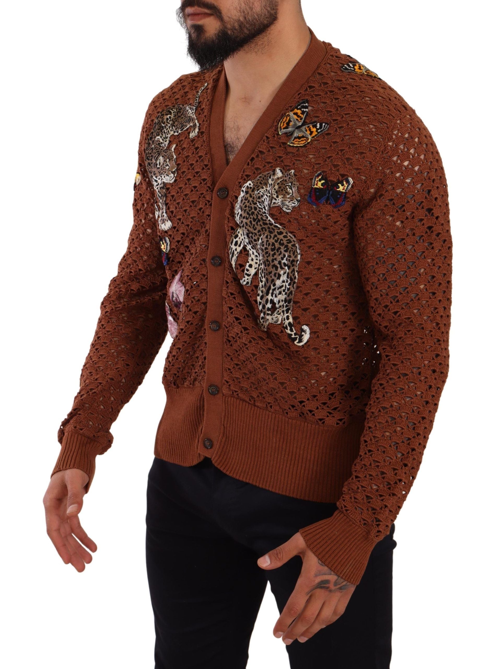 Dolce &amp; Gabbana Refined Elegance Multicolor Embroidered Cardigan