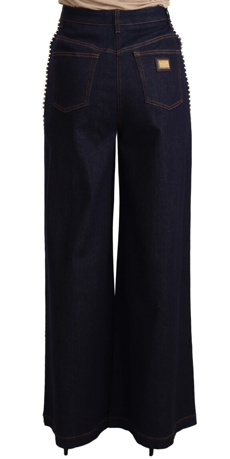 Dolce & Gabbana Elegante dunkelblaue Flare Denim Jeans