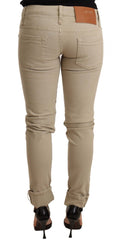 Bild in Galerie-Betrachter laden, Acht Beige Baumwolle Slim Fit Chic Jeans
