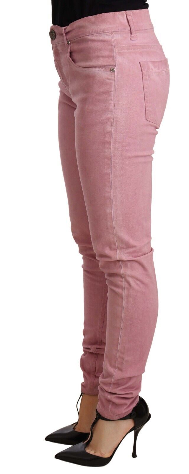 Eight Elegant Slim Fit Pink Denim Jeans