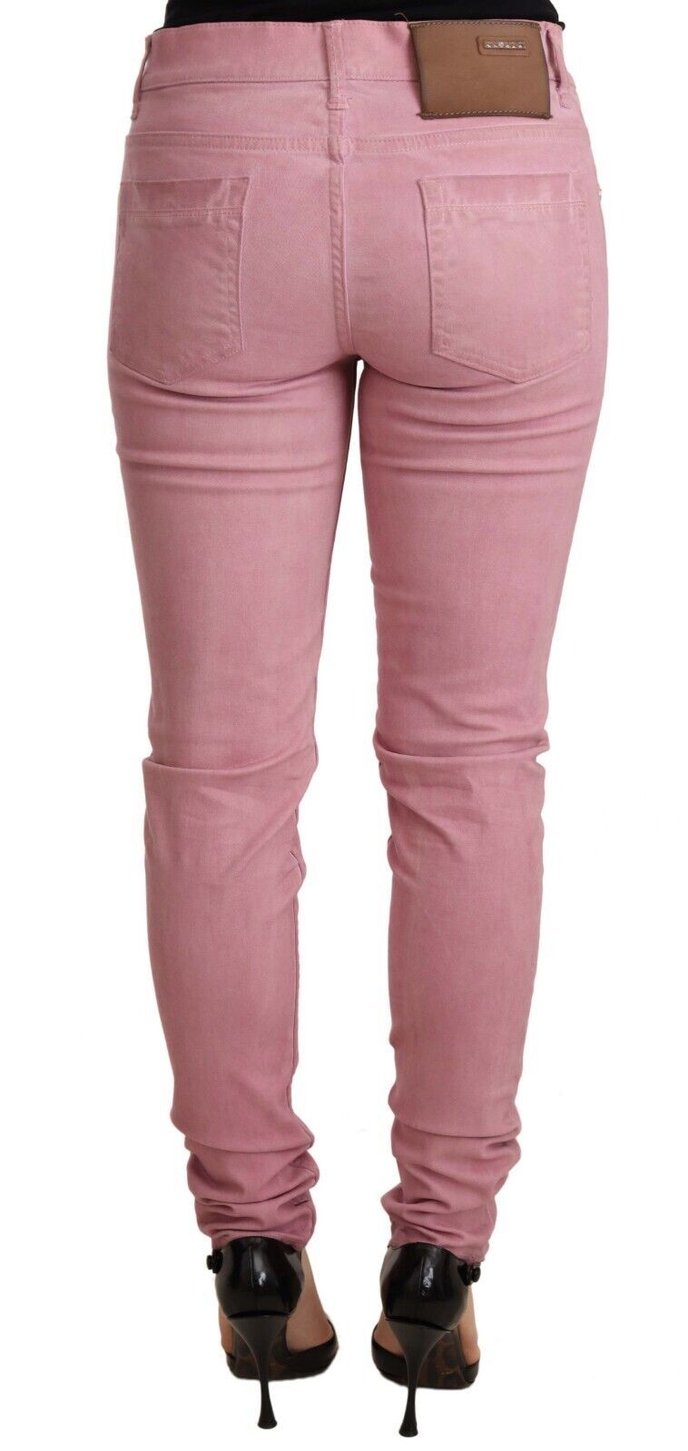 Eight Elegant Slim Fit Pink Denim Jeans