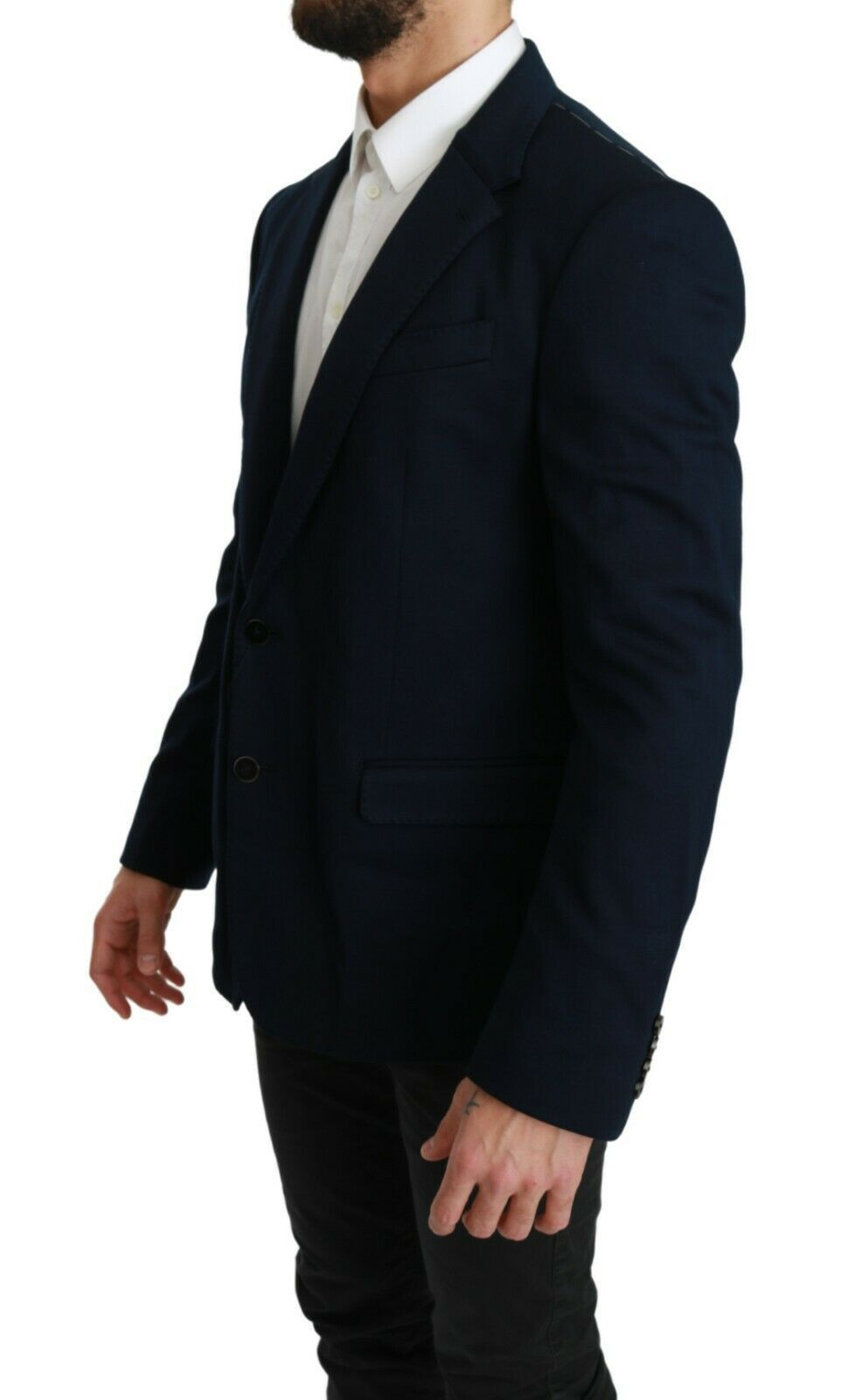 Dolce &amp; Gabbana Elegant slim-fitting dark blue men's blazer