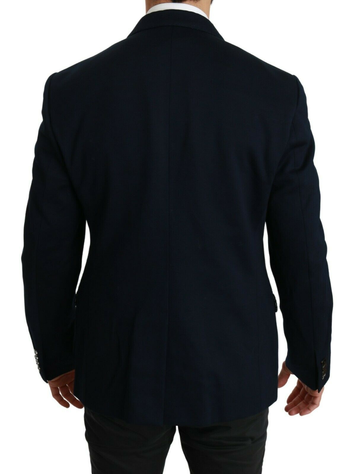 Dolce &amp; Gabbana Elegant slim-fitting dark blue men's blazer