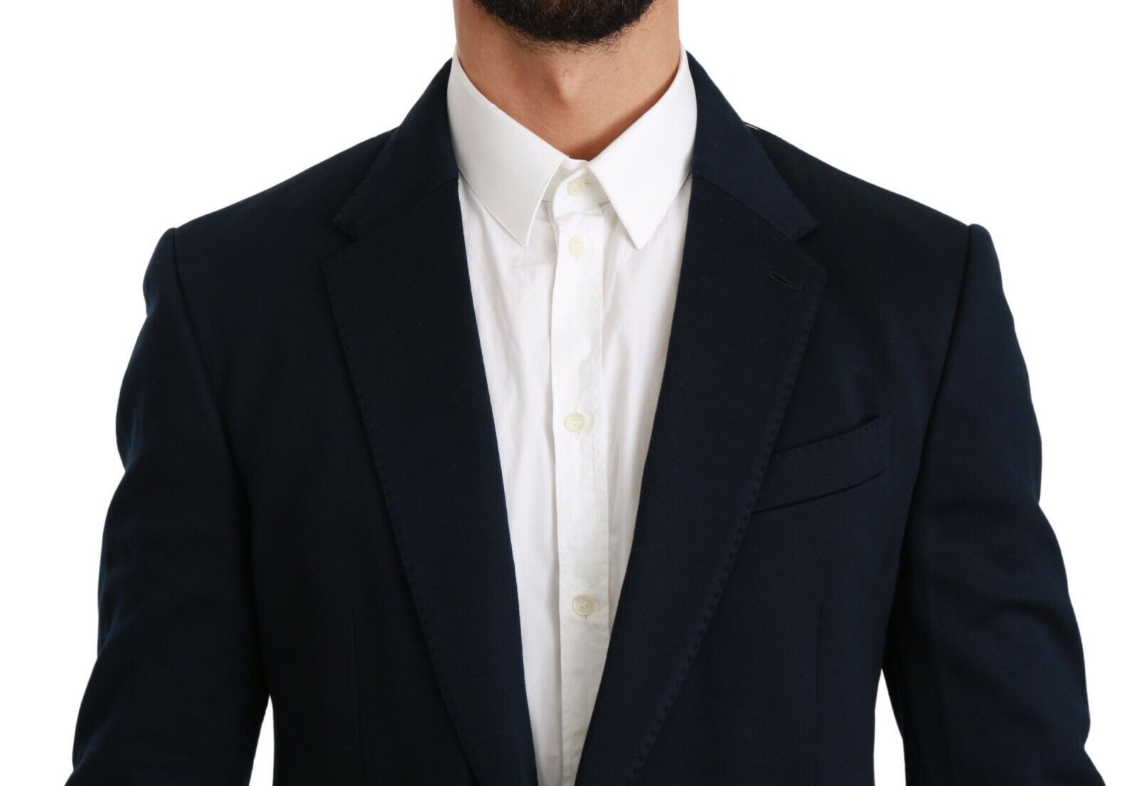 Dolce &amp; Gabbana Elegant slim-fitting dark blue men's blazer