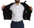 Load image into Gallery viewer, Dolce & Gabbana Elegant black bomber with leather applications
