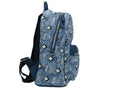 Bild in Galerie-Betrachter laden, MCM Stark Klein Blau Vintage Jacquard Monogramm Logo Stoff Rucksack Büchertasche
