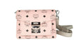 Bild in Galerie-Betrachter laden, MCM Signature Soft Pink Diamond Logo Leder Mini Flap Lock Crossbody Handtasche
