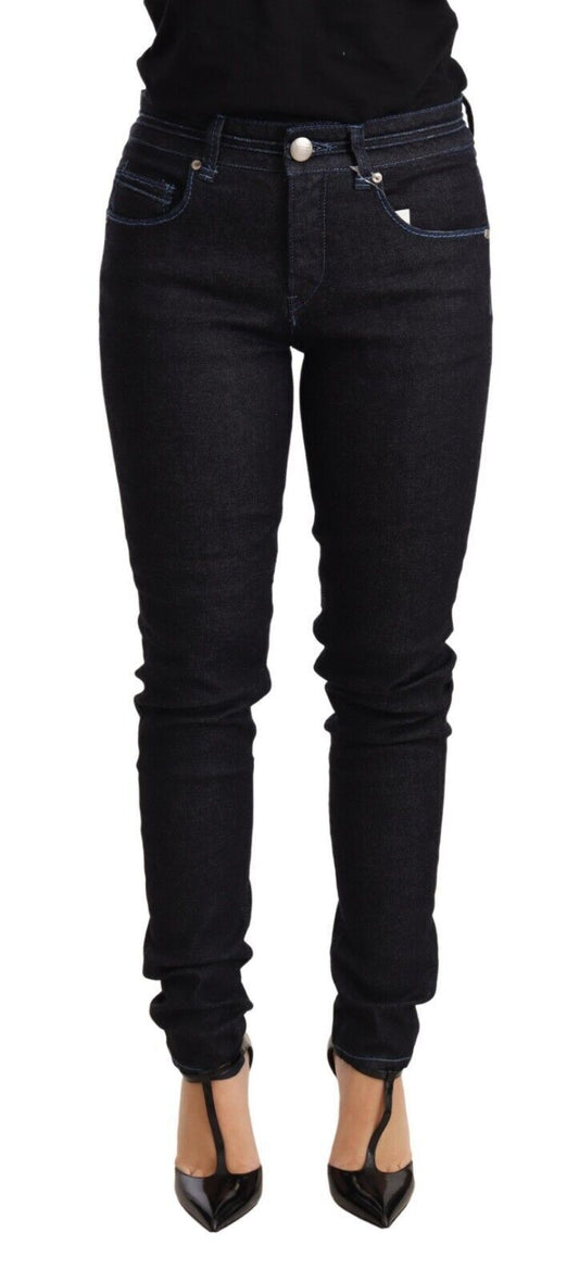 Acht Schlanke Skinny Denim mit niedriger Taille