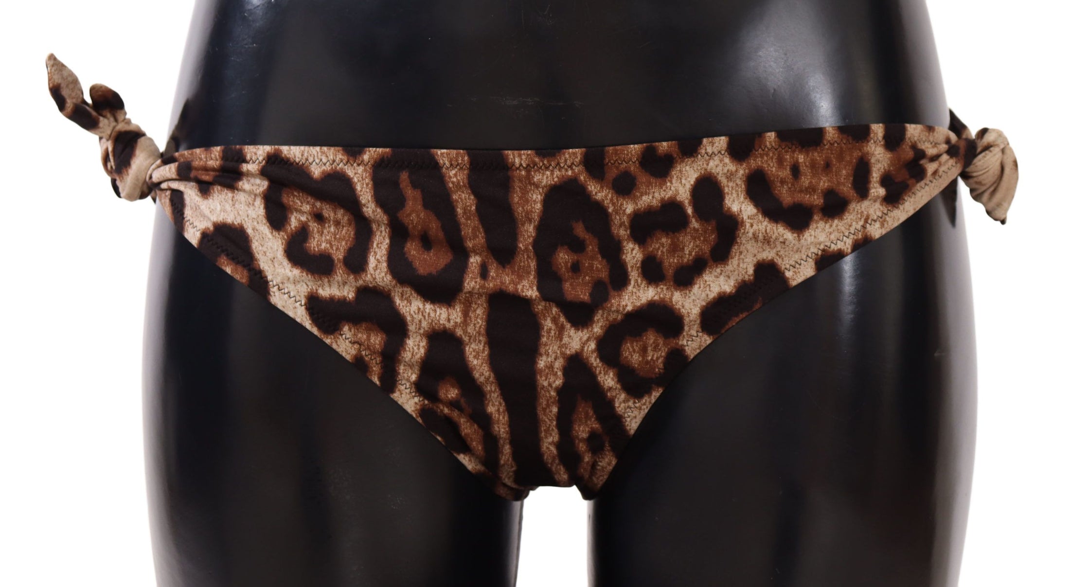 Dolce & Gabbana Elegantes Bikini-Unterteil mit Leopardenmuster